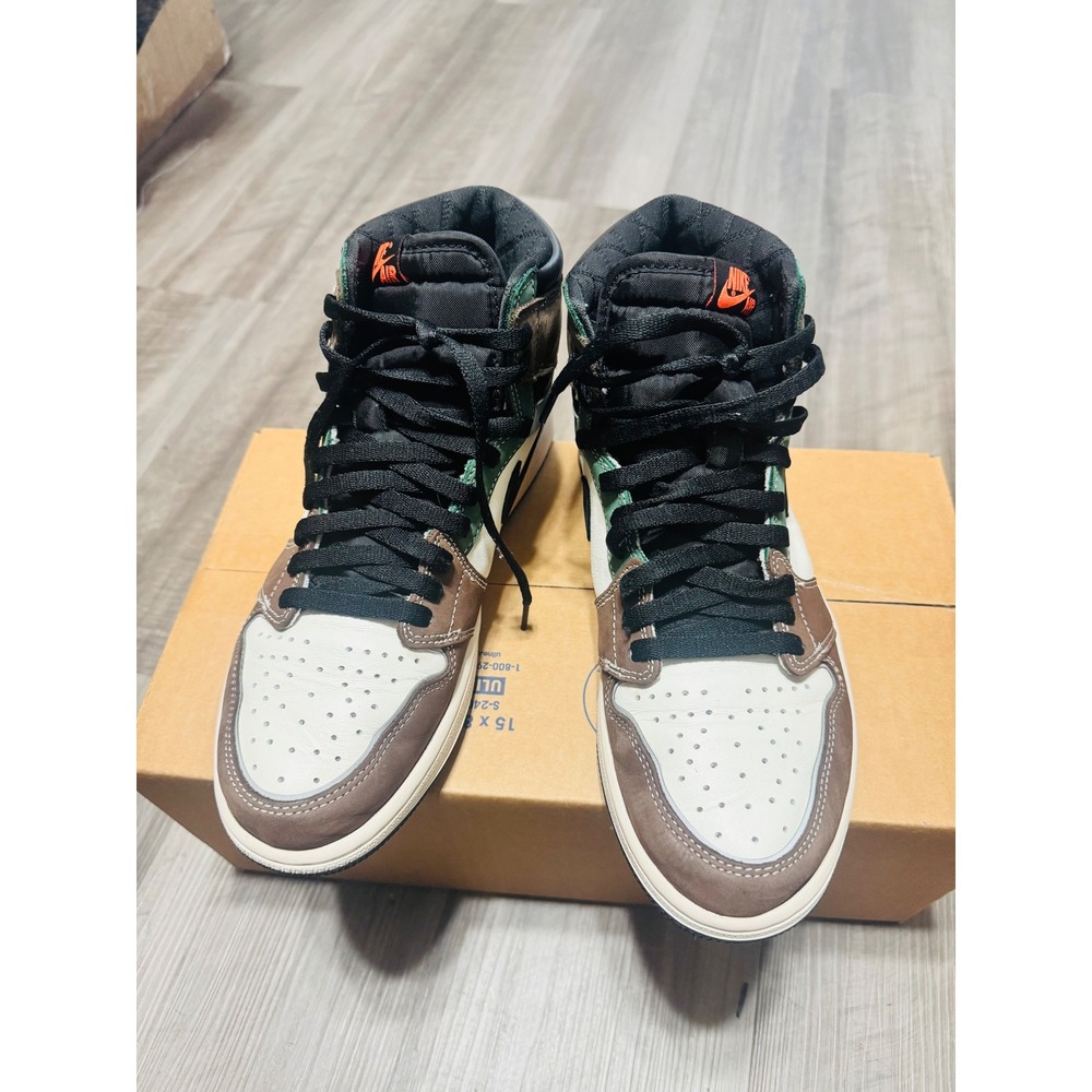 Air Jordan 1 Retro High OG Hand Crafted Brown Multi DH3097-001 Mens Sneaker